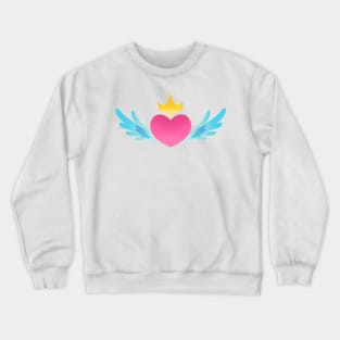 Winged Heart with Crown Crewneck Sweatshirt